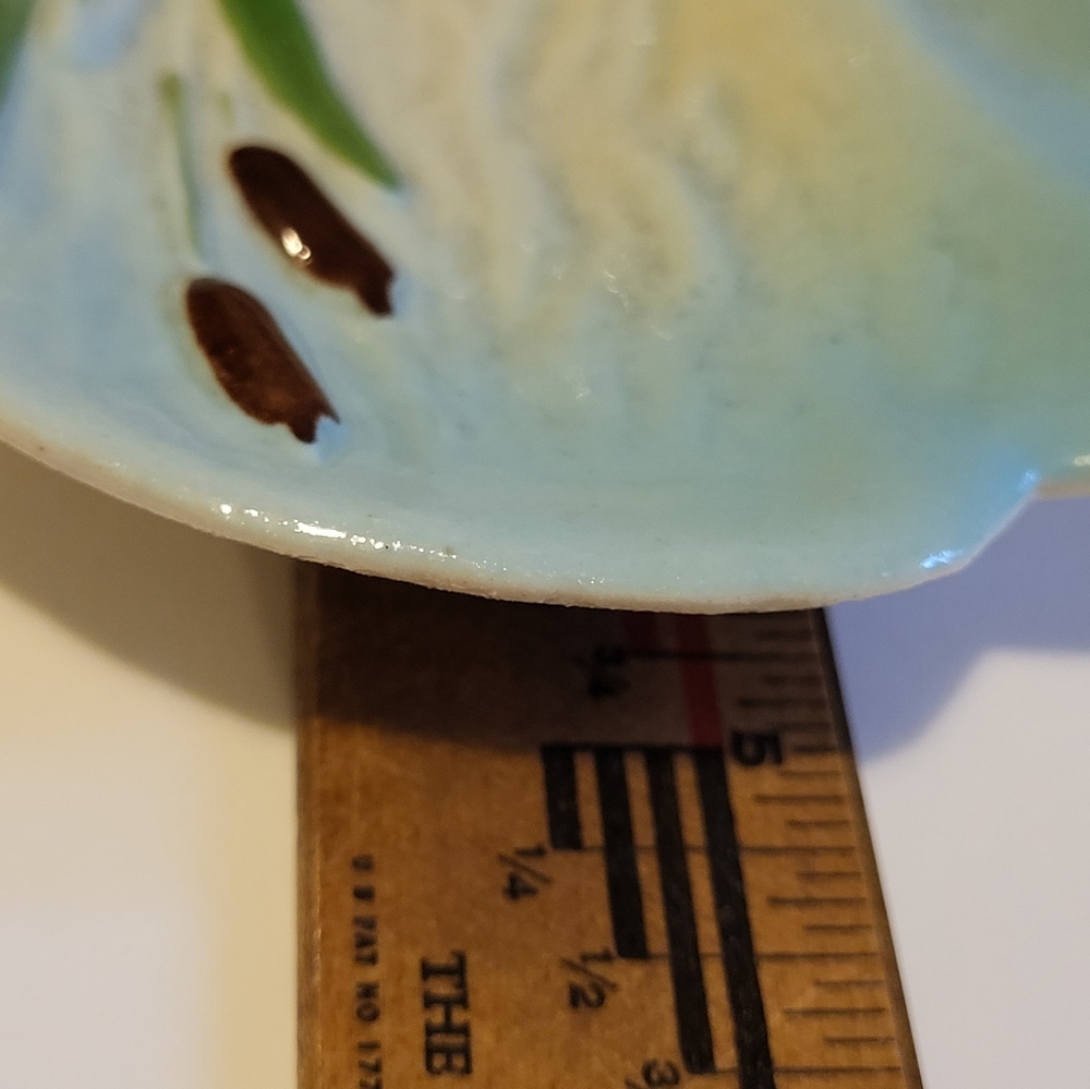 Yellow Duck With Cattails On Water Ohio Pottery Dish - Picture 6 of 8